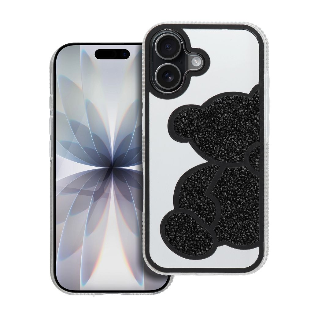 Suojakuori iPhone 17:lle Teddy Bear musta