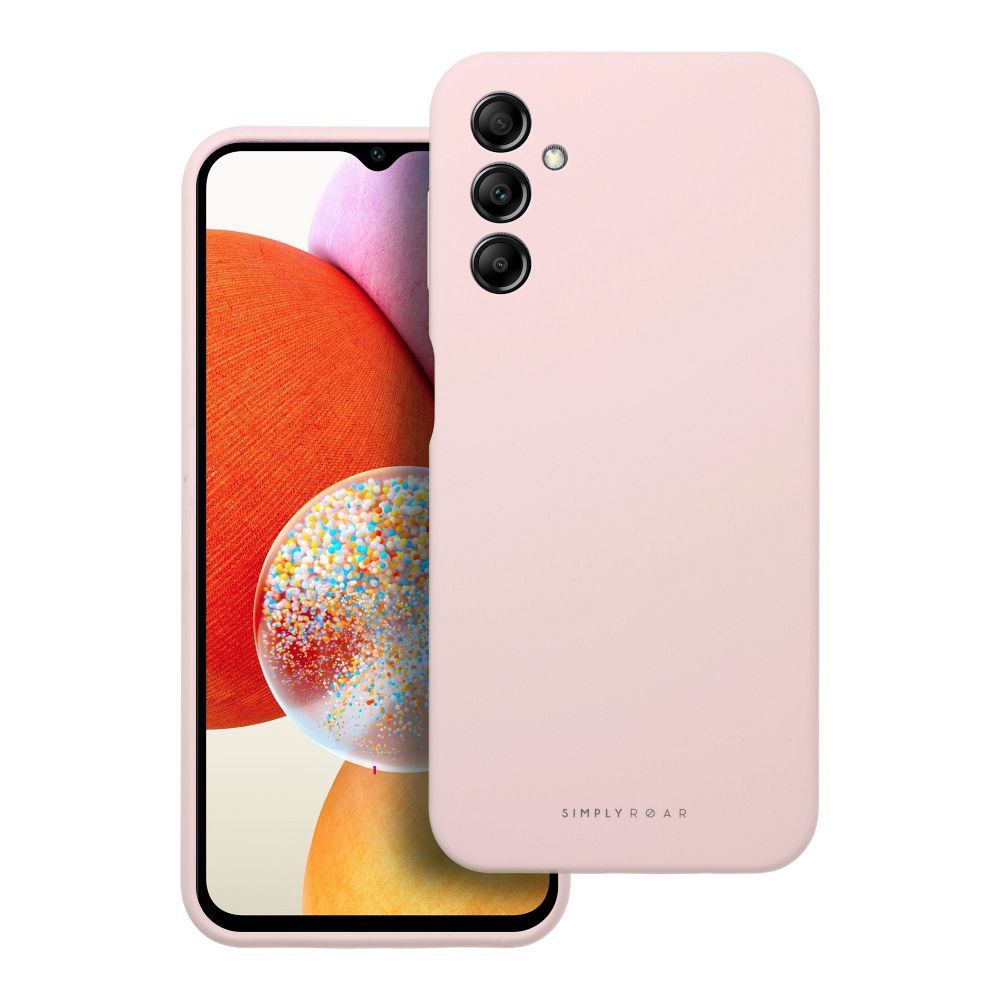 ROAR Suojakuori CLOUD SKIN Samsung A14 4G / A14 5G:lle vaaleanpunainen