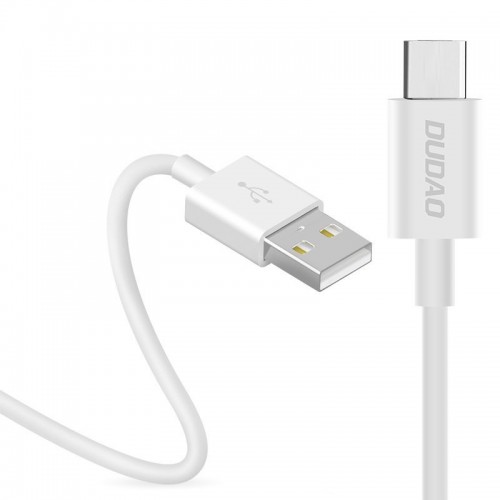 USB Cable Dudao "L1T" White "Type-C" 100cm (up to 3A)
