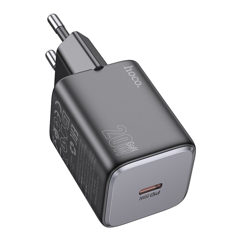 Laturi Hoco N40 (1xUSB-C 20W) musta