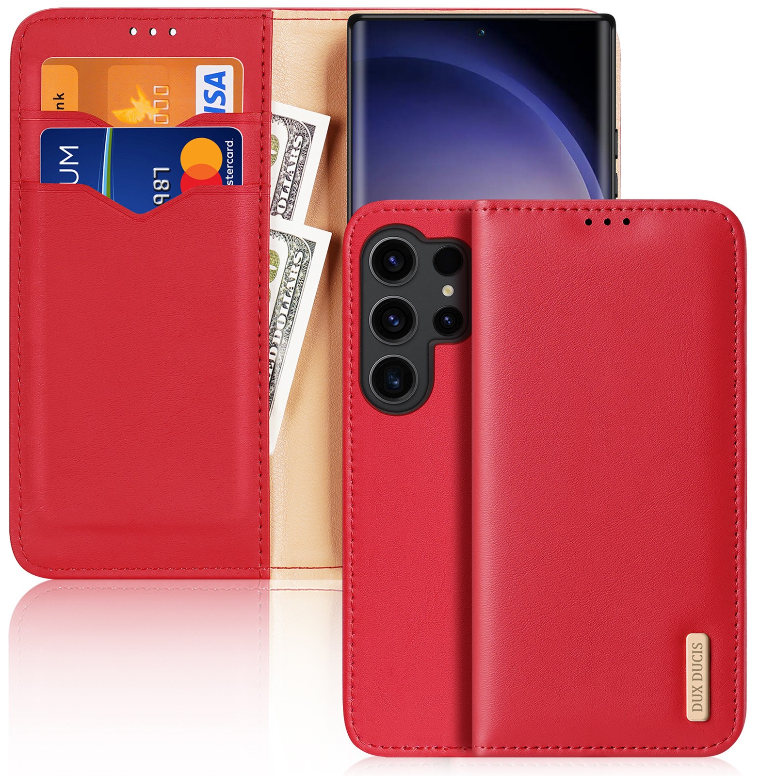 Suojakuori Dux Ducis Hivo Samsung S926 S24 Plus punainen