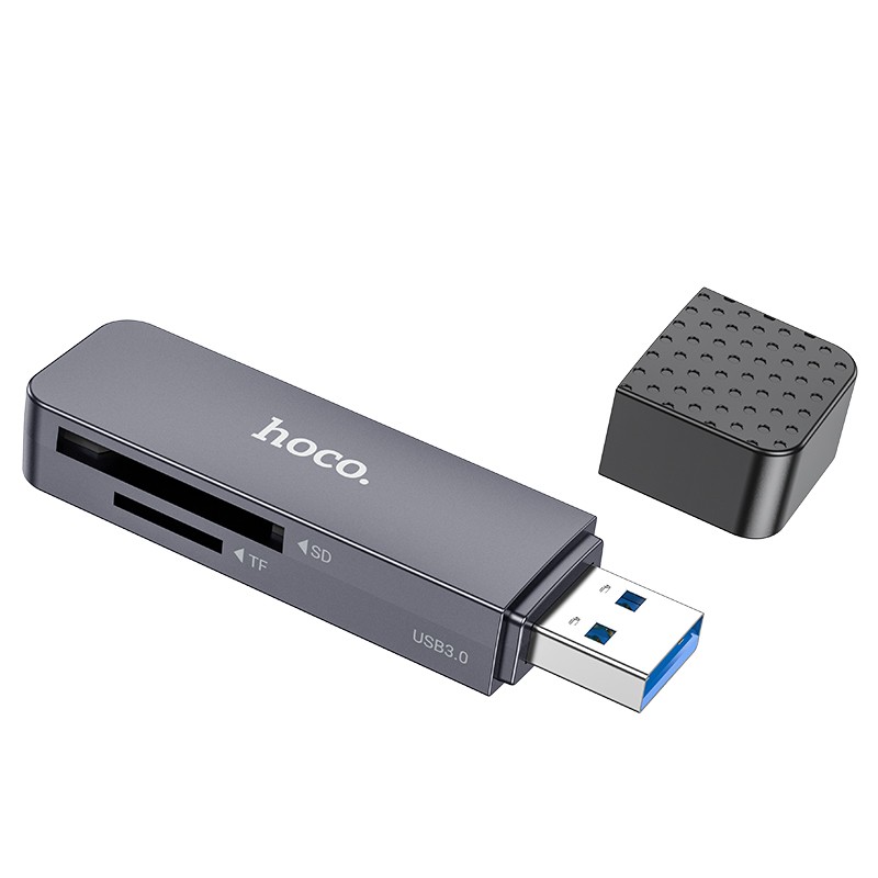 Muistikortinlukija Hoco HB45 2-in-1 USB3.0 harmaa