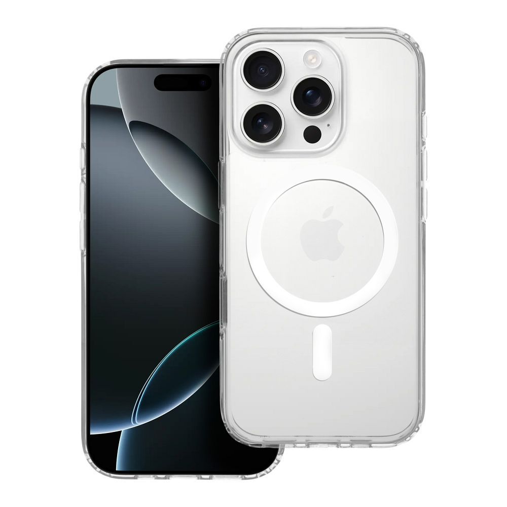 Suojakuori iPhone 16 PRO:lle Clear Mag Cover Elite (STR / NON-YELLOWING / CAMERA CONTROL BUTTON) yhteensopiva MagSafen kanssa läpinäkyvä