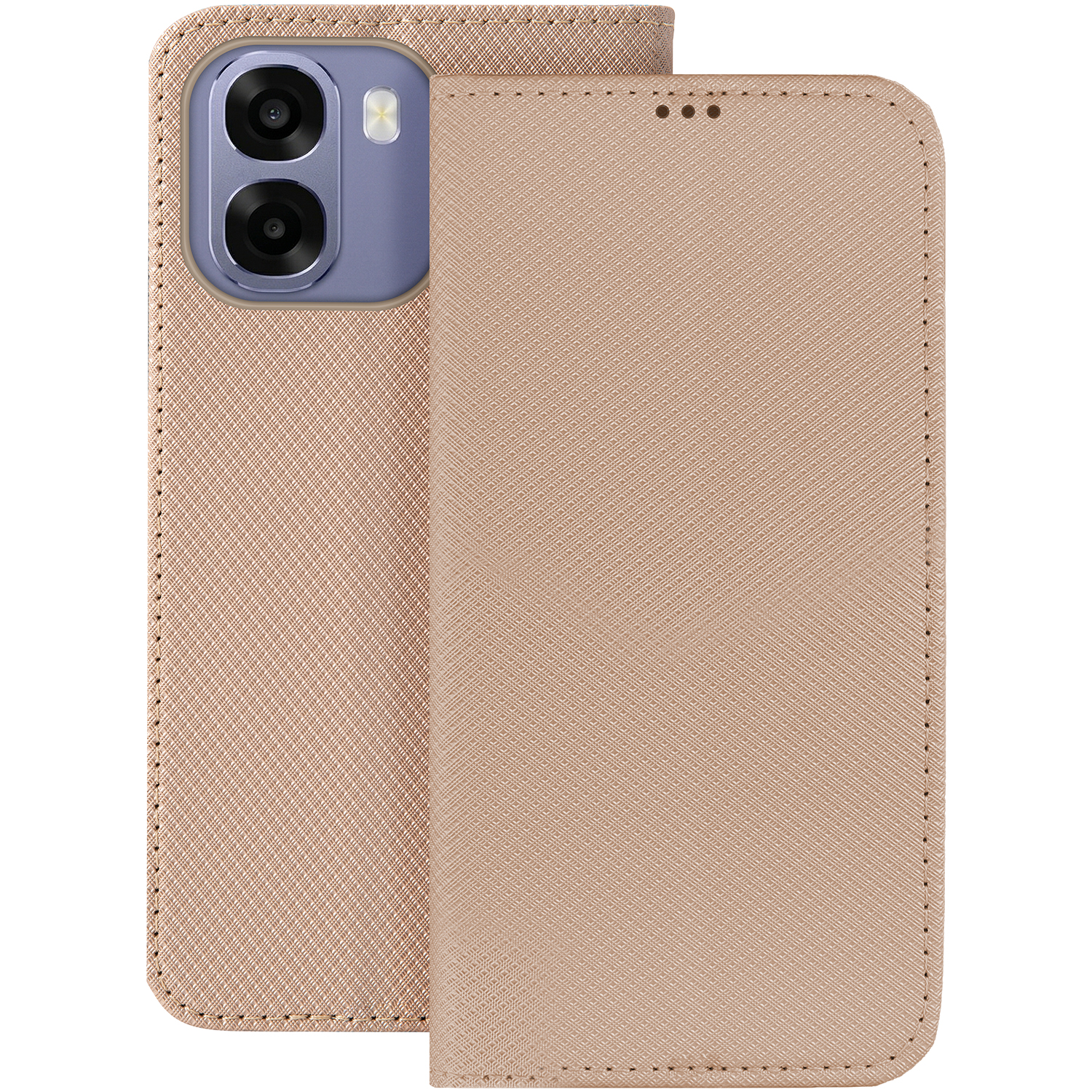 Smart Magnet -suojakuori Oppo A6 4G / A6 5G / A6X 4G / A6X 5G / A6S 4G / A6S 5G Globalille kulta