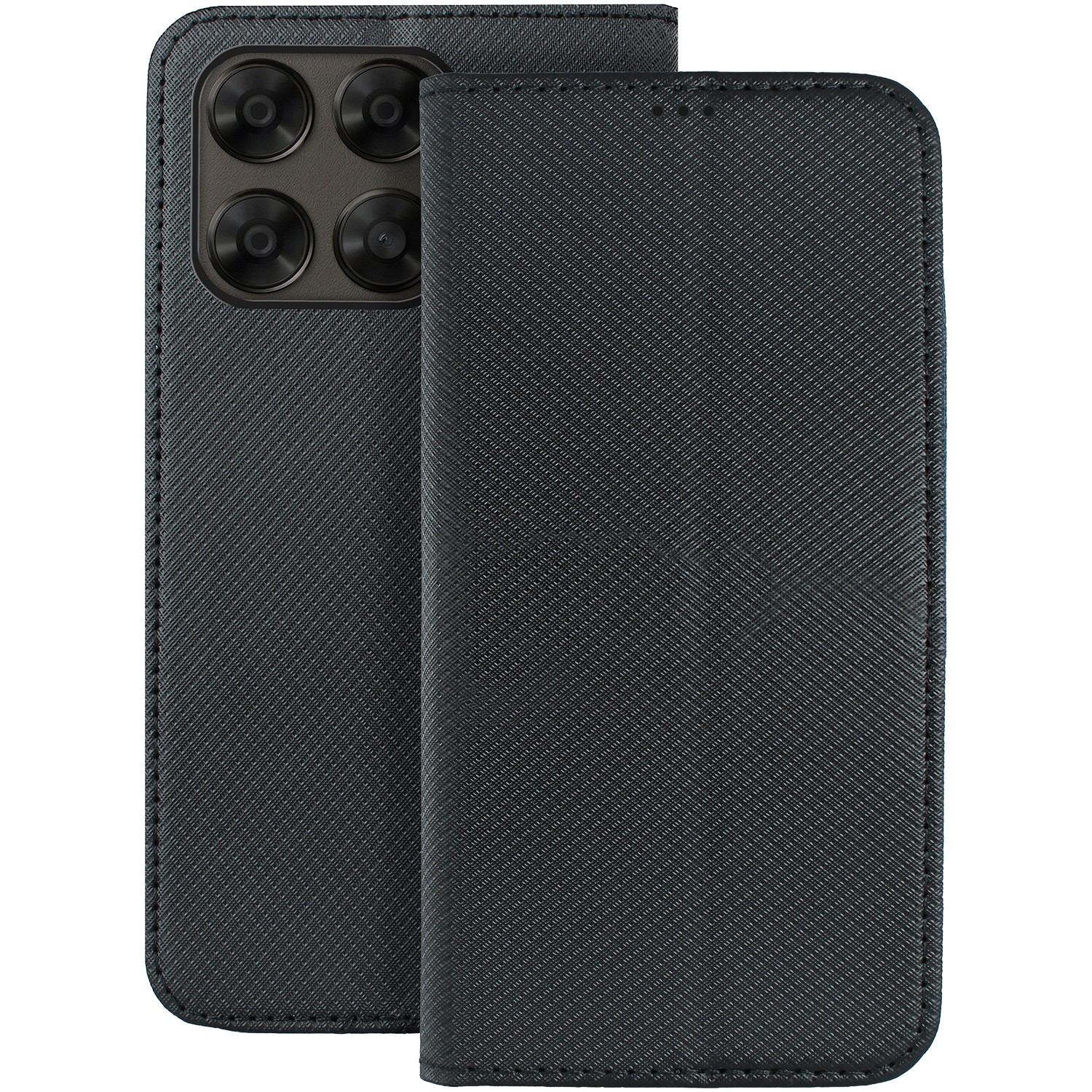 Smart Magnet -suojakuori Motorola Moto G67 5G / G77 5G:lle musta