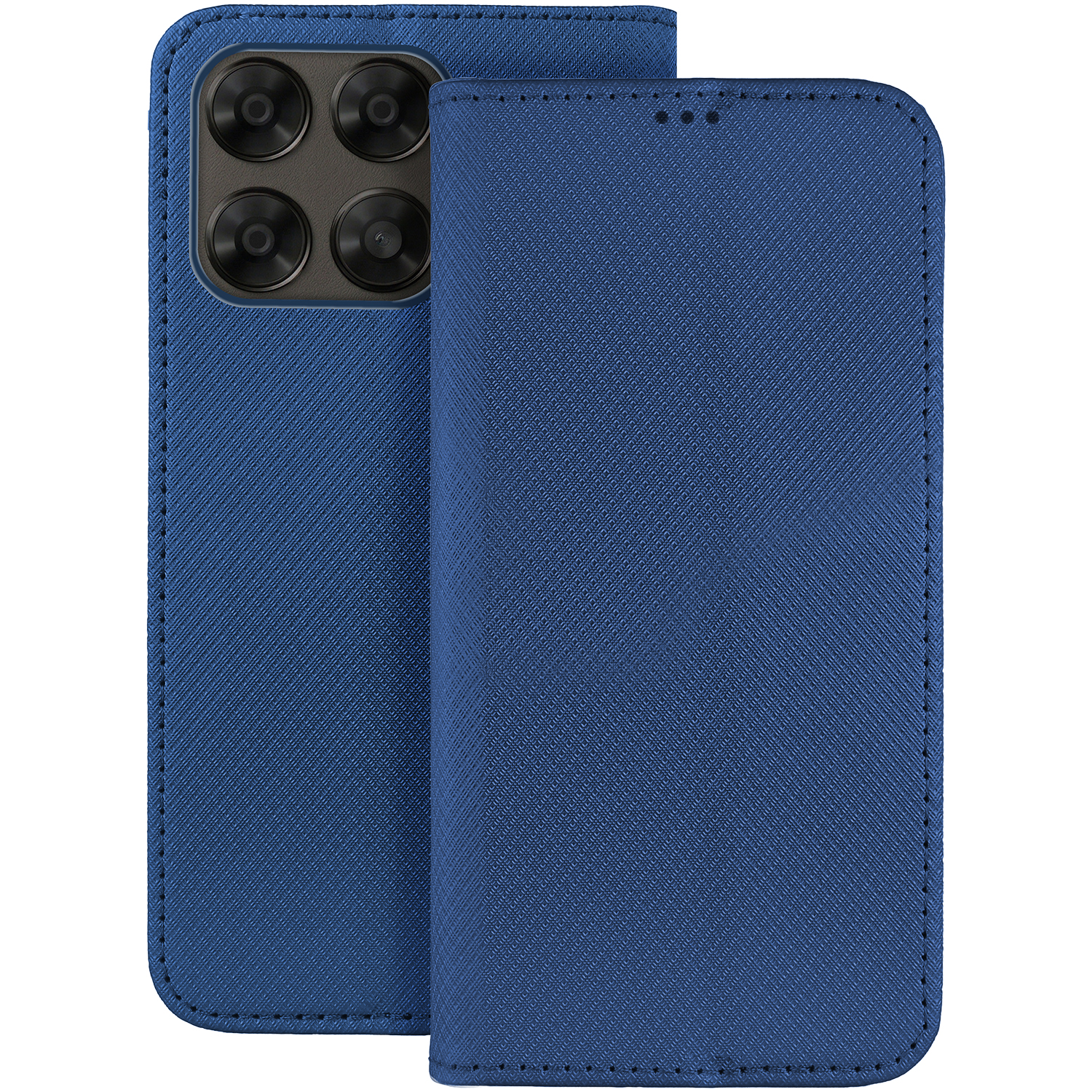 Smart Magnet -suojakuori Motorola Moto G67 5G / G77 5G:lle laivastonsininen