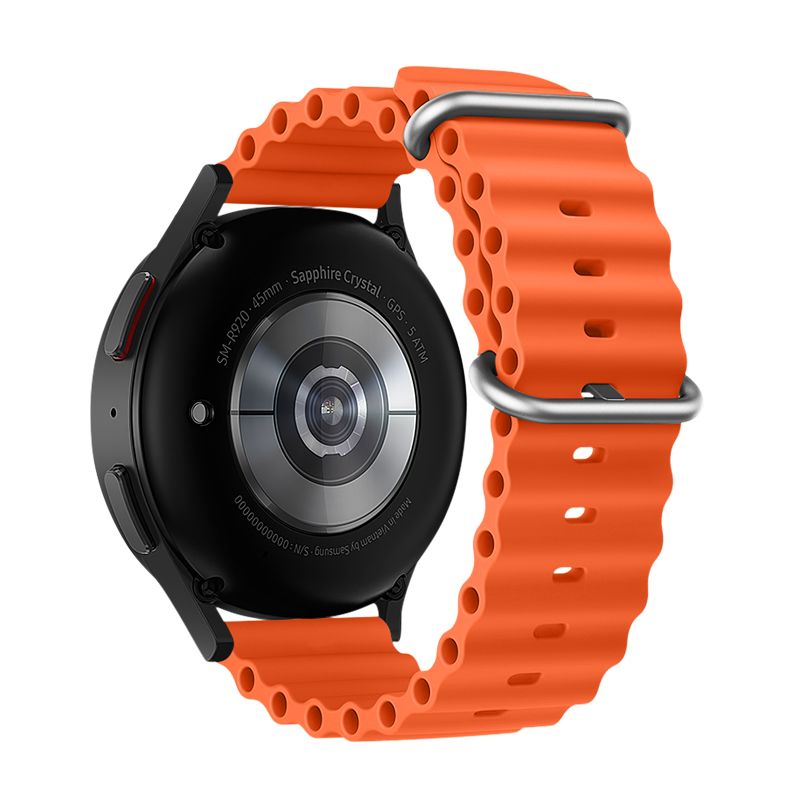 Hihna Samsung Galaxy Watch:lle Forcell F-Design FS01 silikonireikä 22 mm oranssi