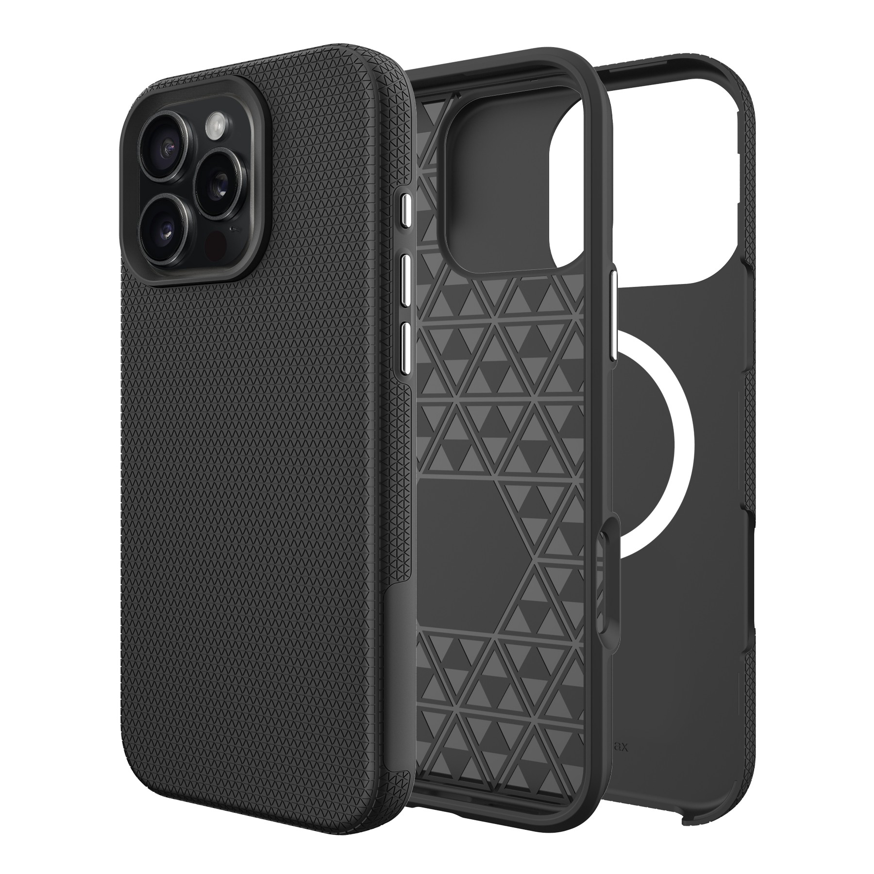 Perfectionists Triangle Mag suojakuori iPhone 16 Pro Max musta