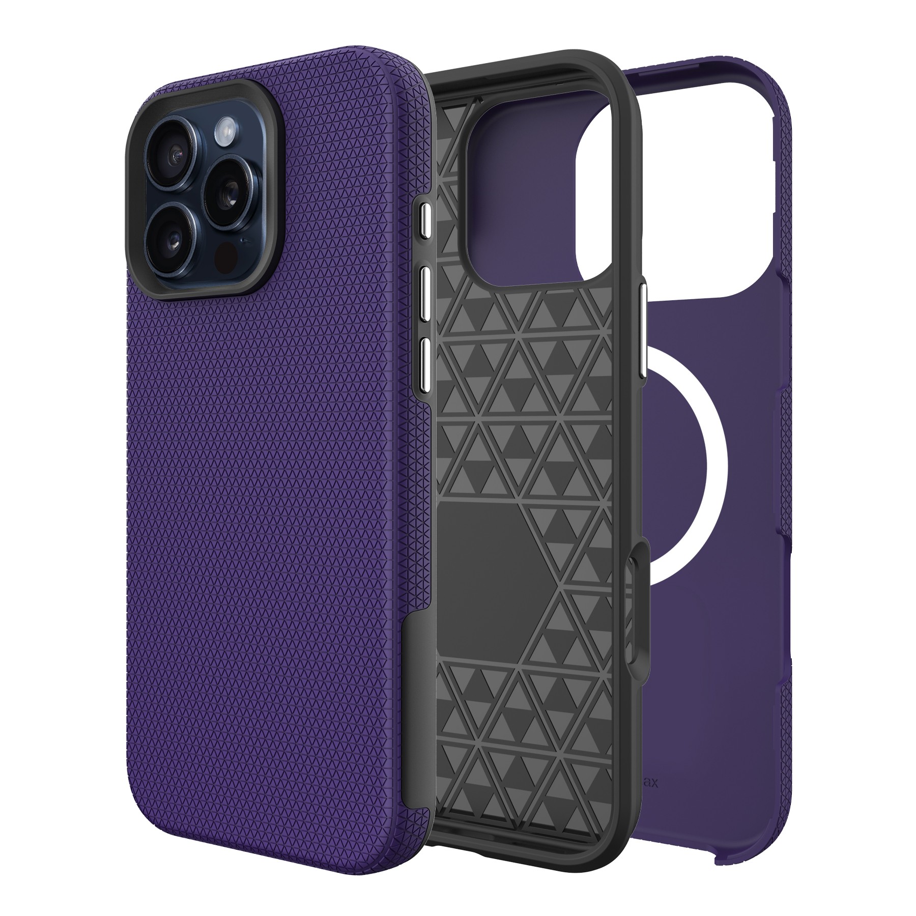 Perfectionists Triangle Mag Case iPhone 13 Pro purple