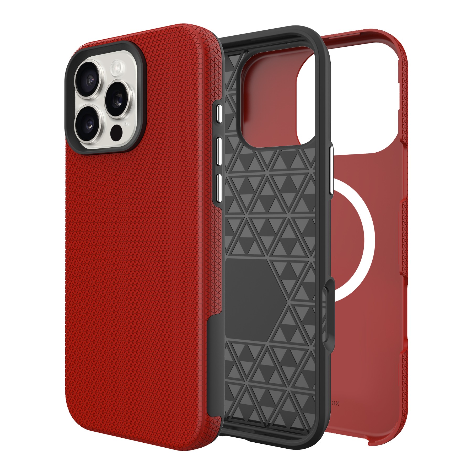 Perfectionists Triangle Mag Suojakuori iPhone 13 Pro Max punainen