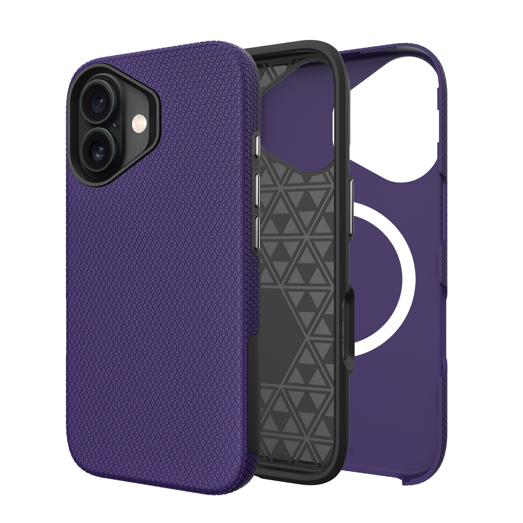 Perfectionists Triangle Mag Case iPhone 11 purple