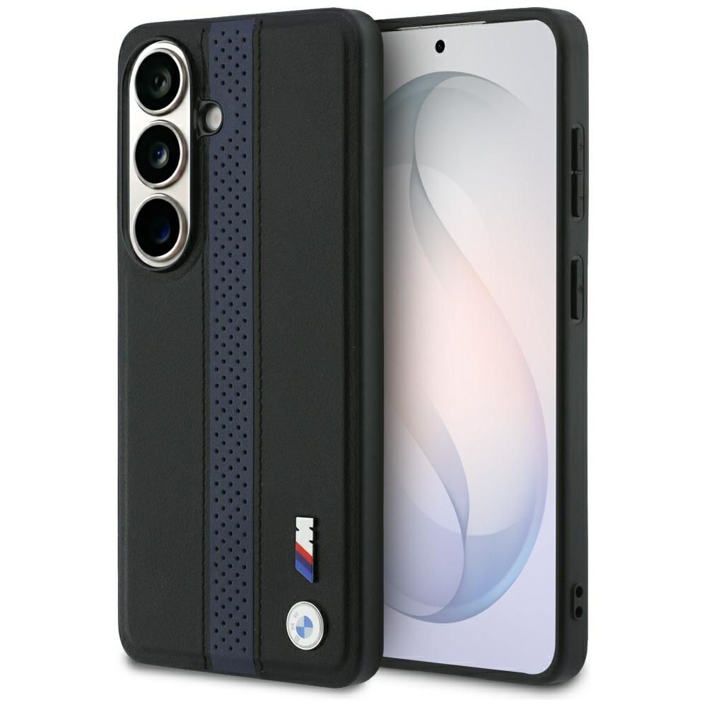 BMW kuori Samsung S26:lle MagSafe-yhteensopiva BMHMS26S25PCPSKB (Perforated Stripe Logo) sininen