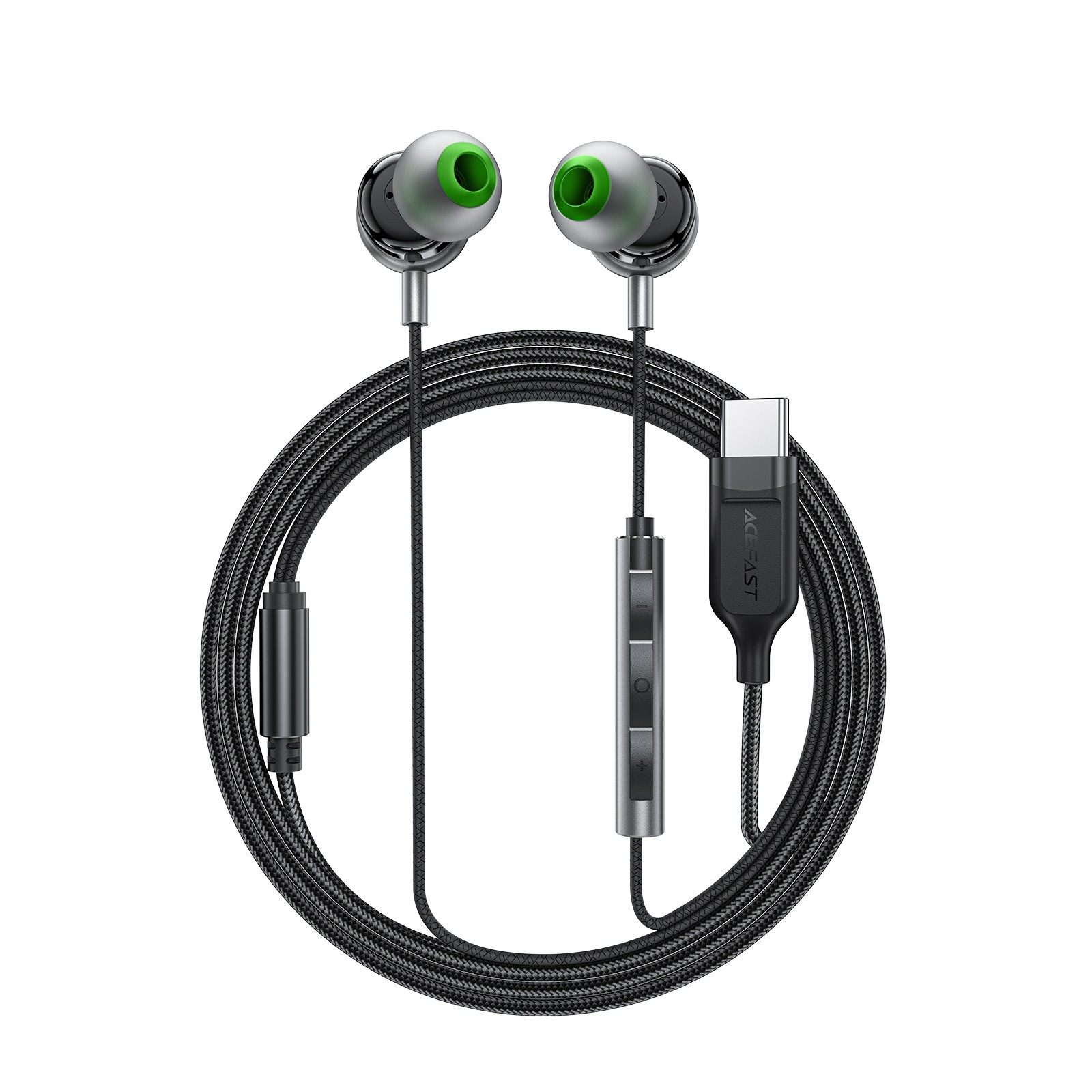 Kuulokkeet Acefast L5 USB-C musta