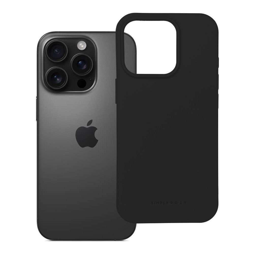 Roar Space suojakuori iPhone 16 Pro:lle musta