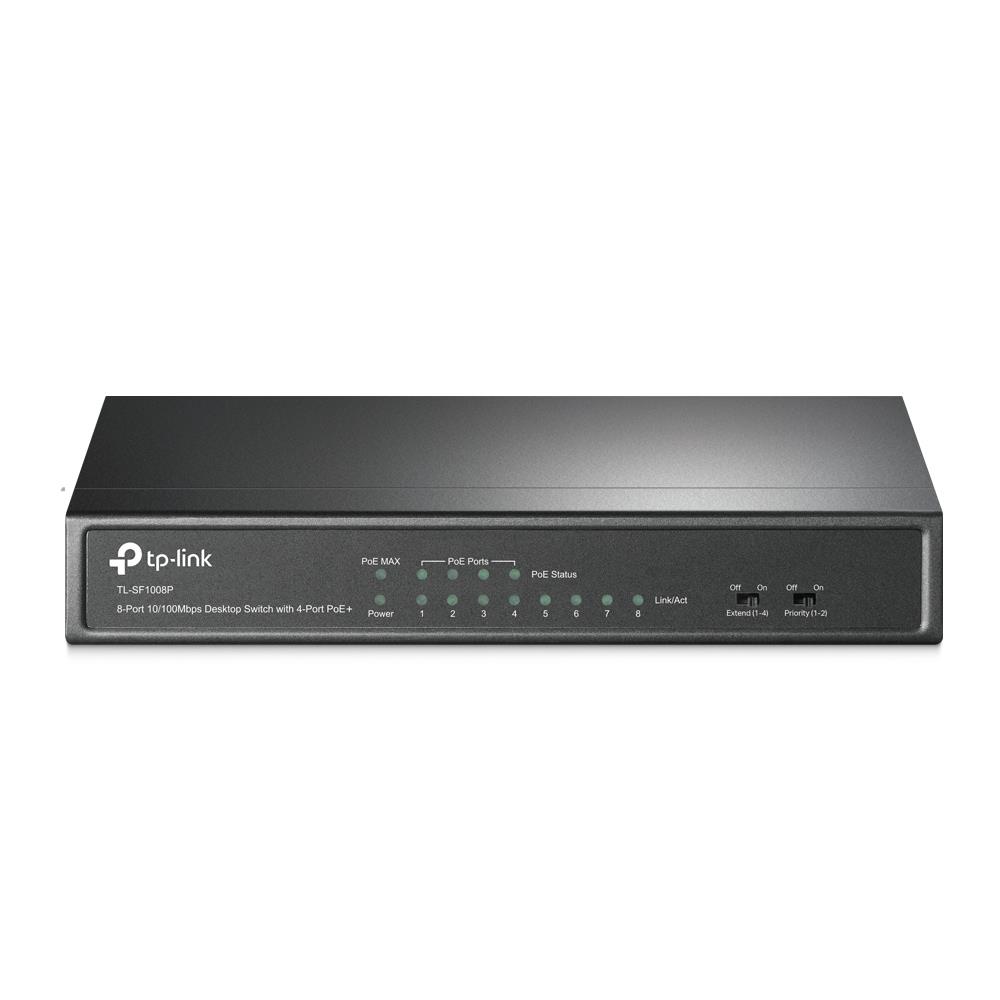 TP-Link TL-SF1008P -kytkin, 8x 10/100Base-T