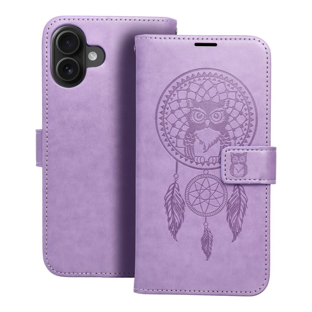 MEZZO kirjakotelo IPHONE 16 Plusille unisuodatin violetti