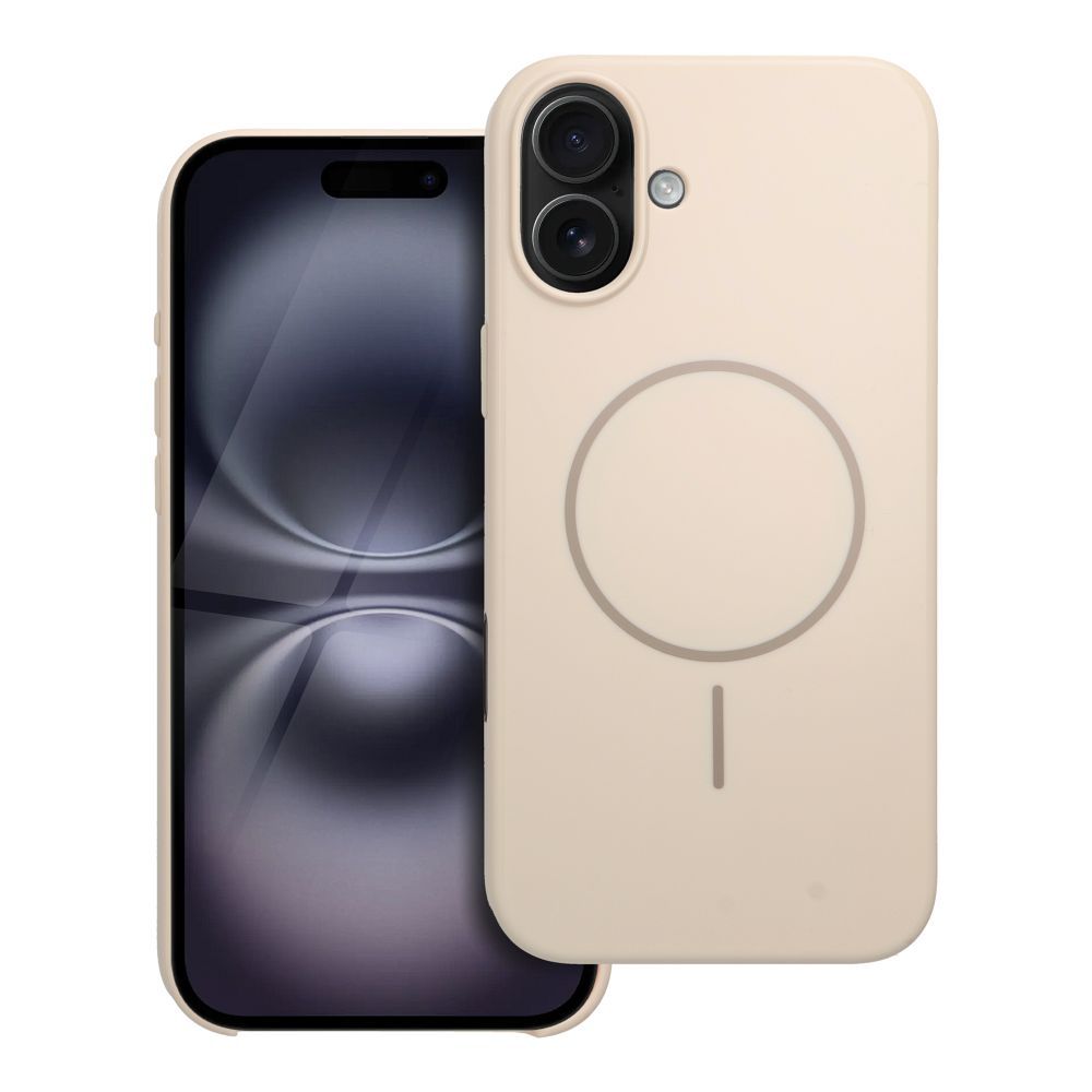 Suojakuori iPhone 16 PLUS:lle Premium Glossy Mag Cover MagSafe- ja Camera Control -painikkeen yhteensopiva valkoinen