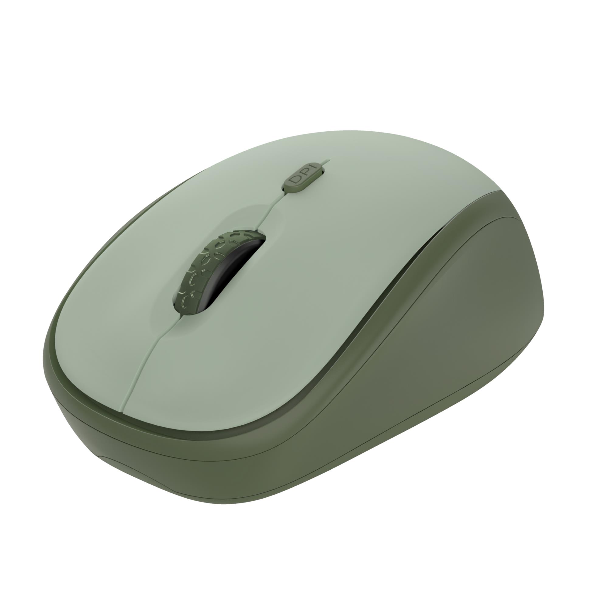 Langaton optinen hiiri USB Yvi+ vihreä 24552 Trust