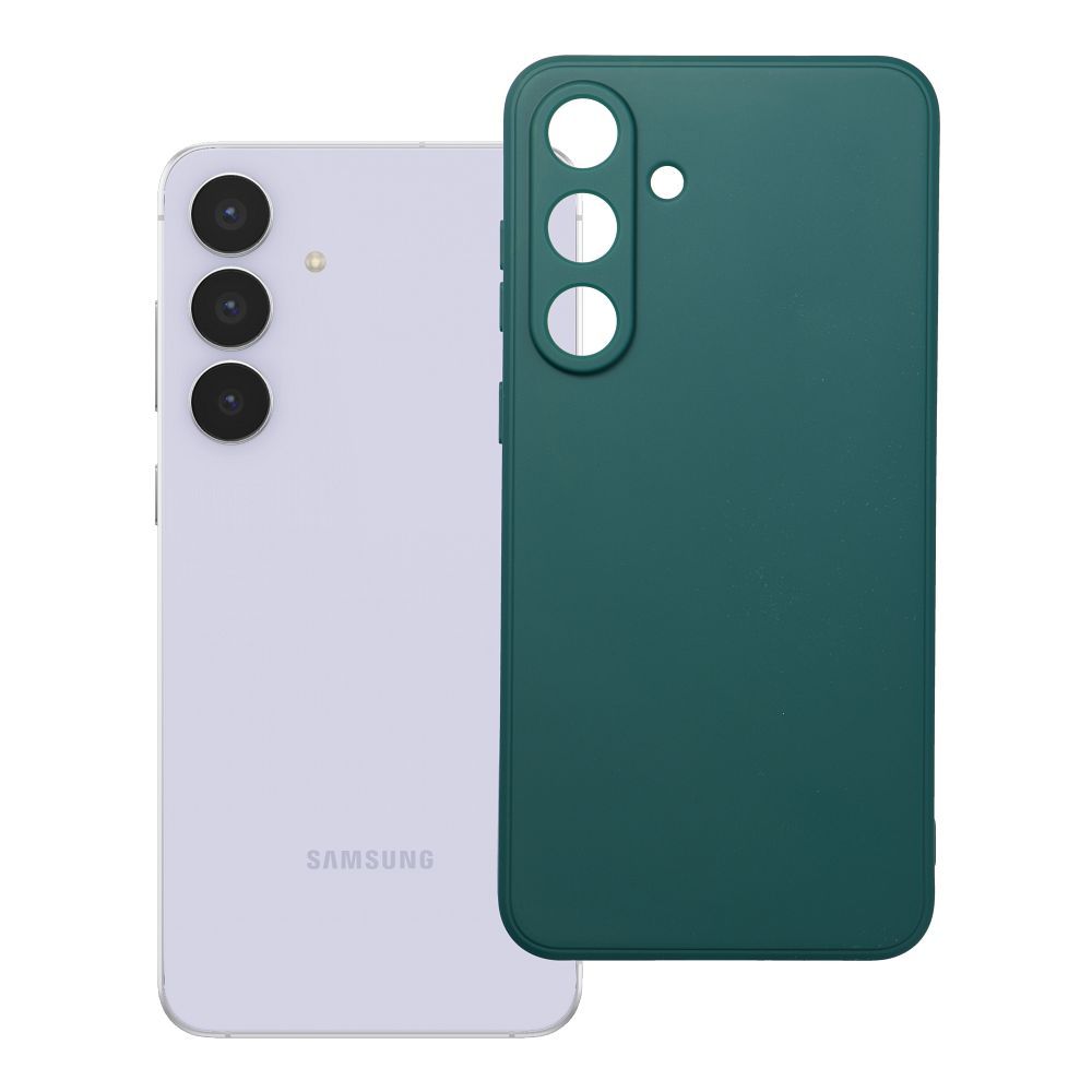 Matt tummanvihreä Suojakuori Samsung S25 FE:lle