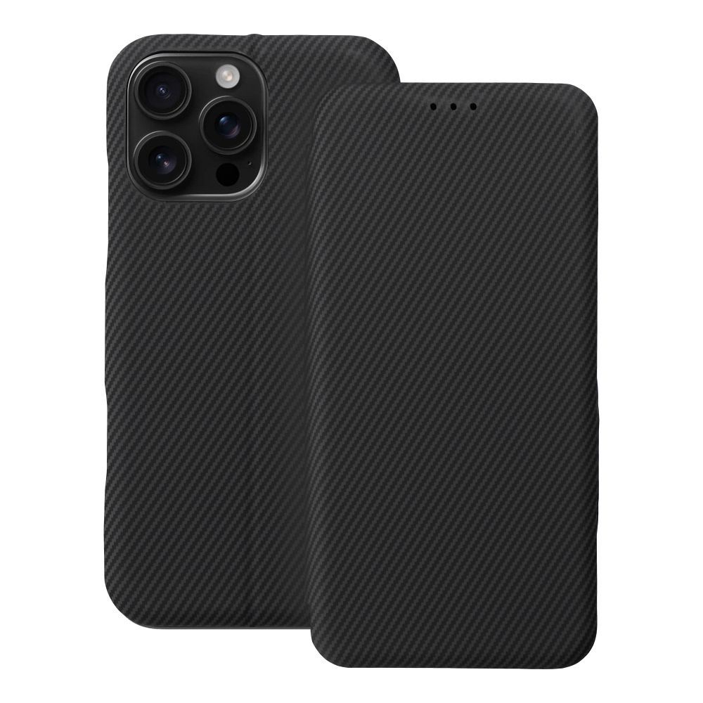Lompakkokuori iPhone 16 PRO MAX:lle Folio Side Magnet musta