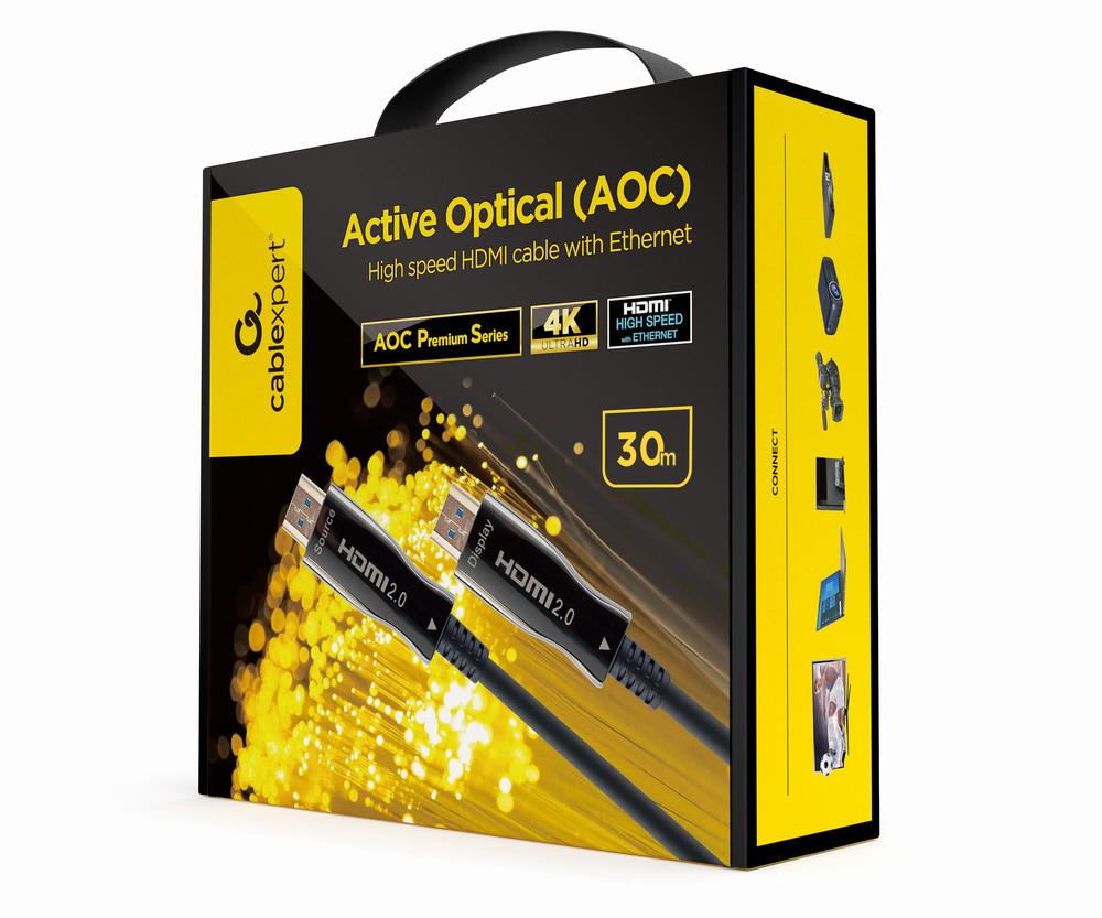 HDMI-HDMI-kaapeli 30 m AOC Gembird CCBP-HDMI-AOC-30M-02