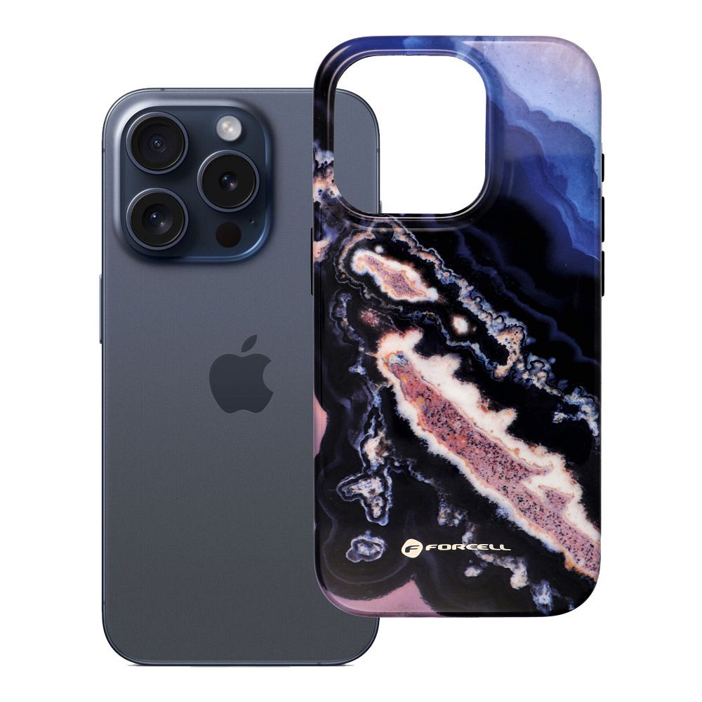 Suojakuori iPhone 15 PRO:lle Forcell F-Protect Mirage MagSafe-yhteensopiva Military Drop-Test kultainen saari