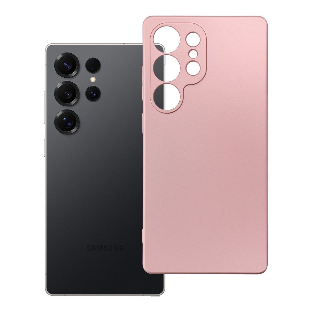 Suojakuori Samsung S25 ULTRA:lle Metallic vaaleanpunainen