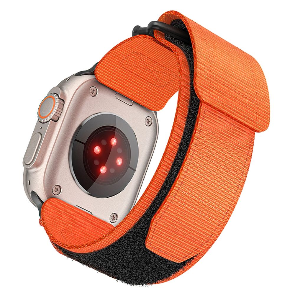 Hihna Apple Watch:lle Forcell F-Design FA05 nylon tarranauha 38 / 40 / 41 mm oranssi