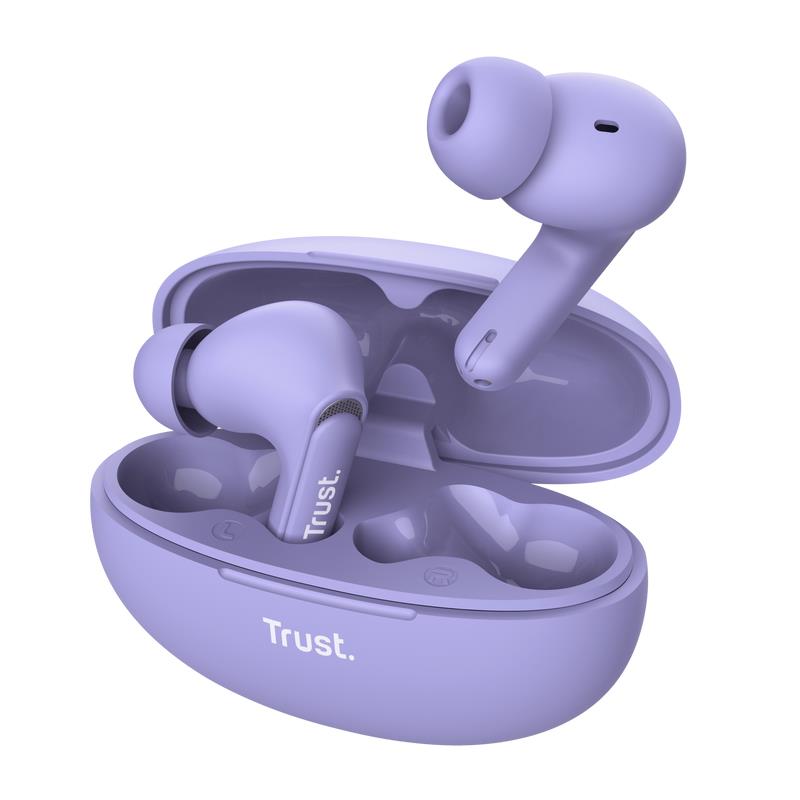 TRUST YAVI BT ENC kuulokkeet (violetti)