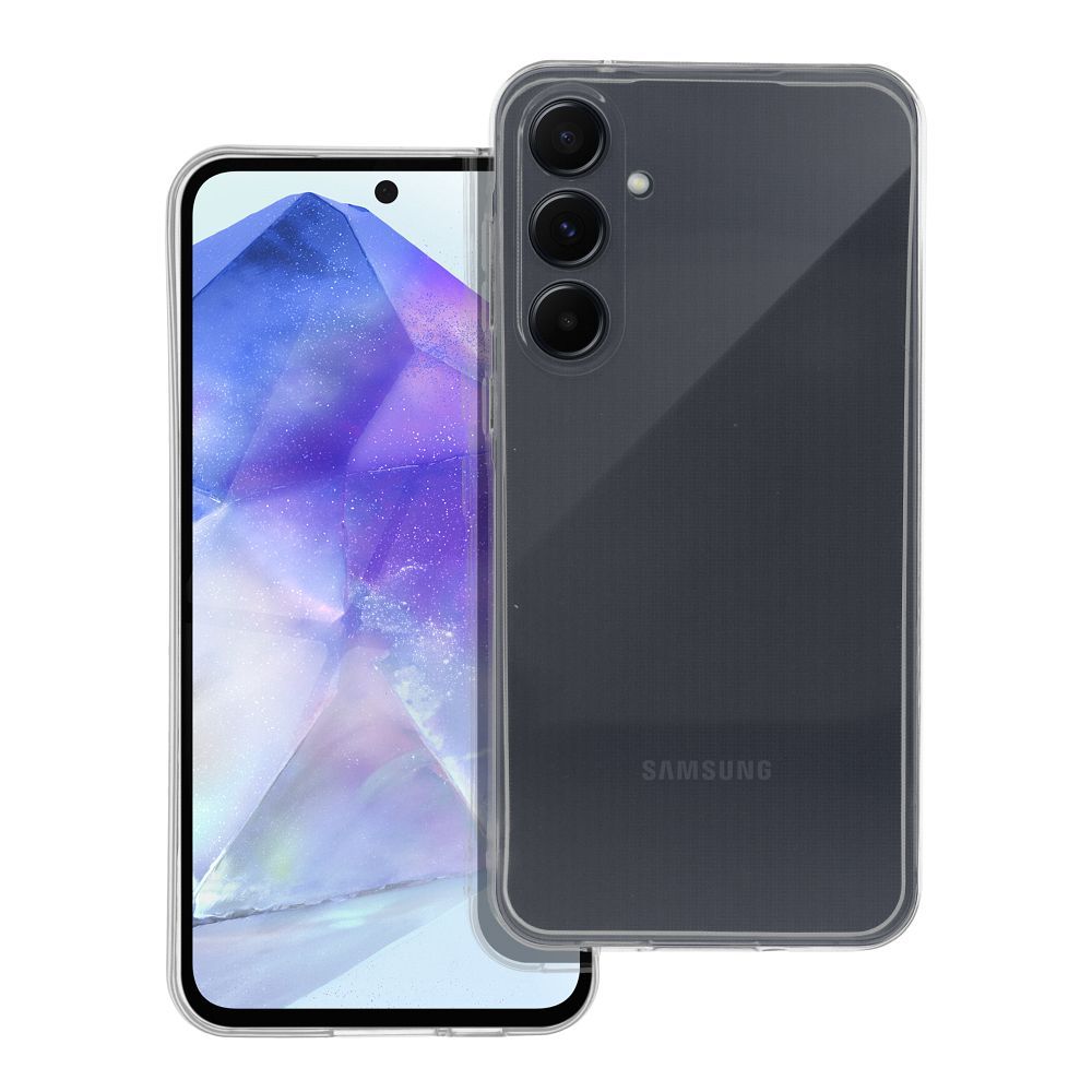 Läpinäkyvä 2 mm Suojakuori Samsung A55 5G:lle (kameransuoja)