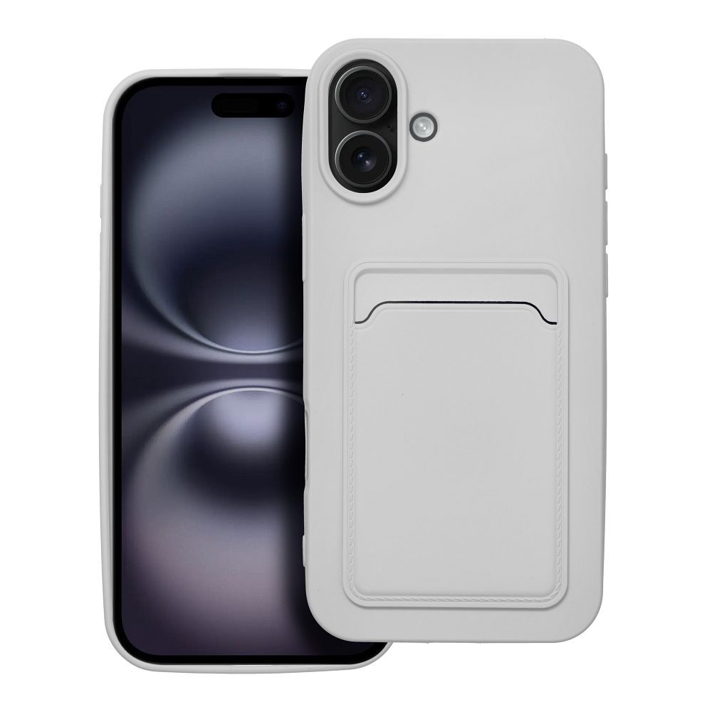 Suojakuori iPhone 16 PLUS:lle Card Case valkoinen