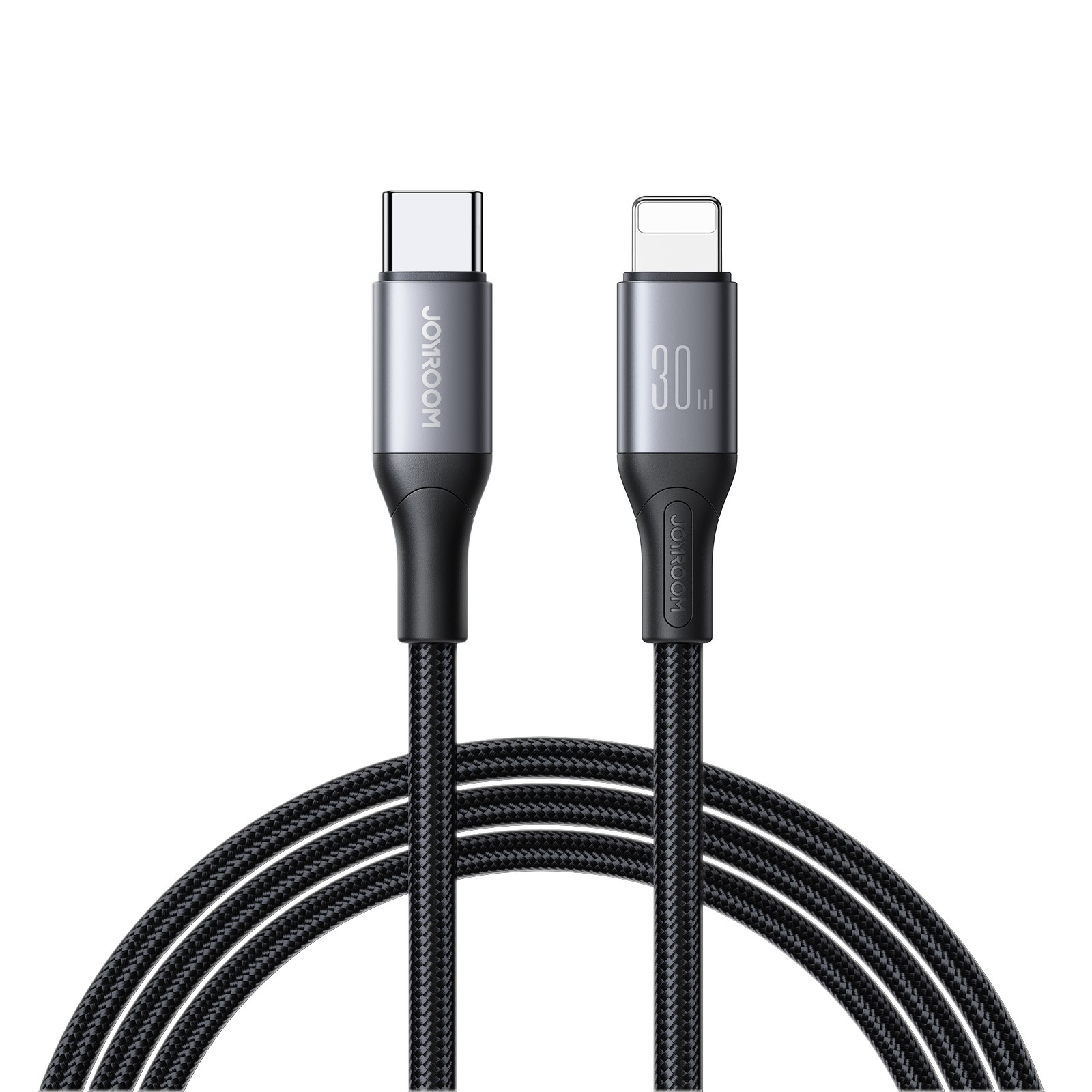 Joyroom S-A28 Flash Series 30W USB-C - Lightning Kaapeli 1m - Musta
