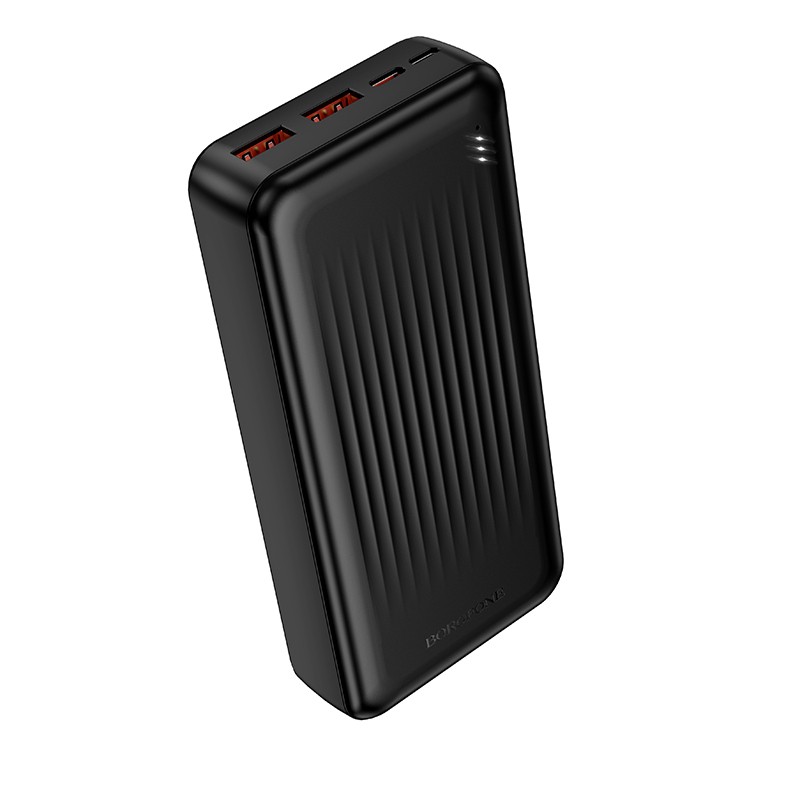 Borofone Power Bank 20000mAh BJ80A Clever - 2xUSB + Type C - QC 3.0 22,5W + PD 20W black