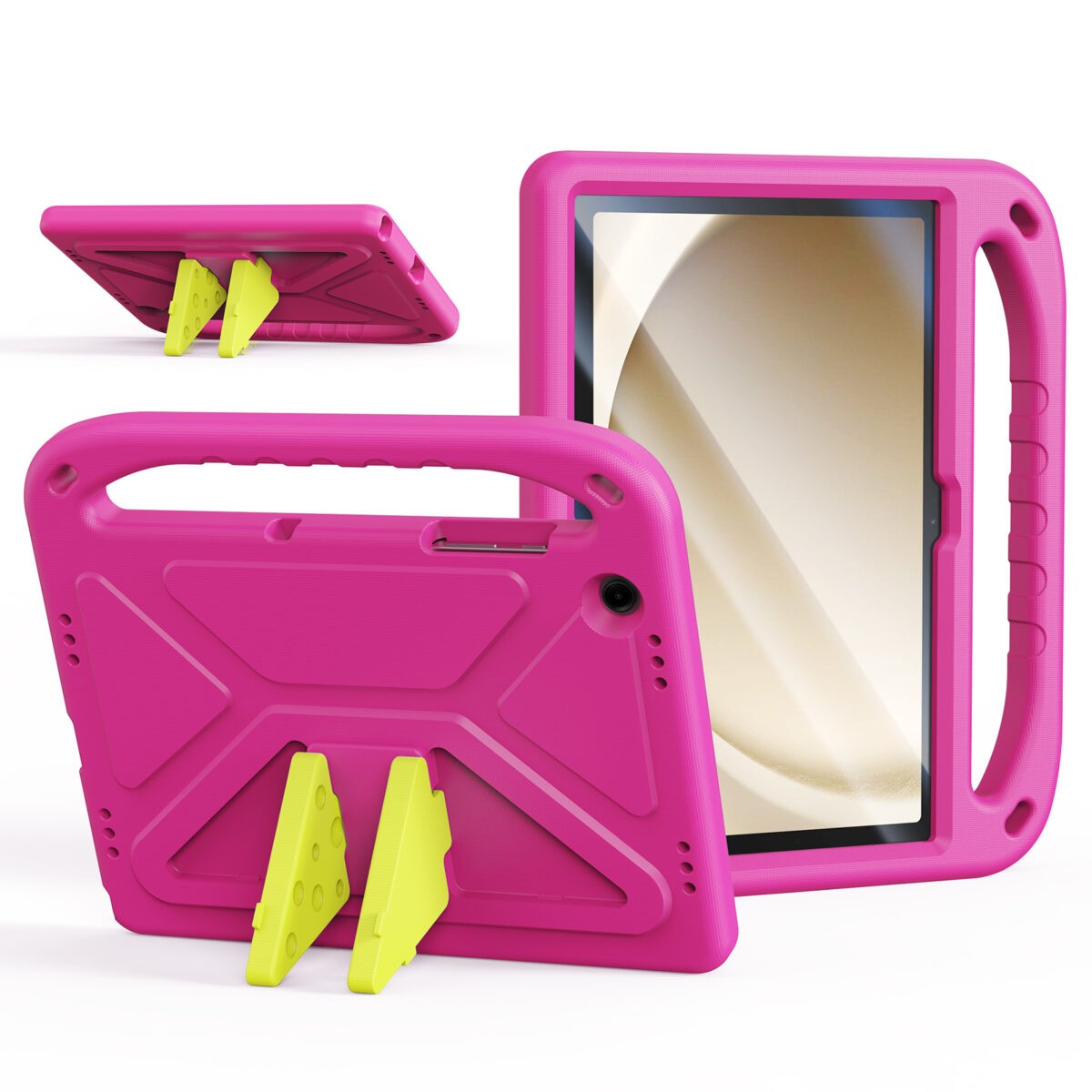 Dux Ducis Puff Suojakuori Samsung X210/X215/X216 Tab A9 Plus 11.0/X230/X235/X236 Tab A11 Plus 11.0:lle vaaleanpunainen