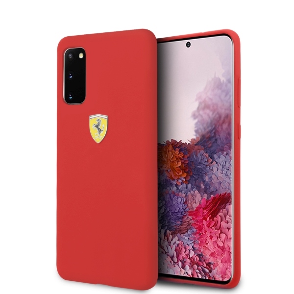 Ferrari silikonikotelo Samsung Galaxy S20 - punainen