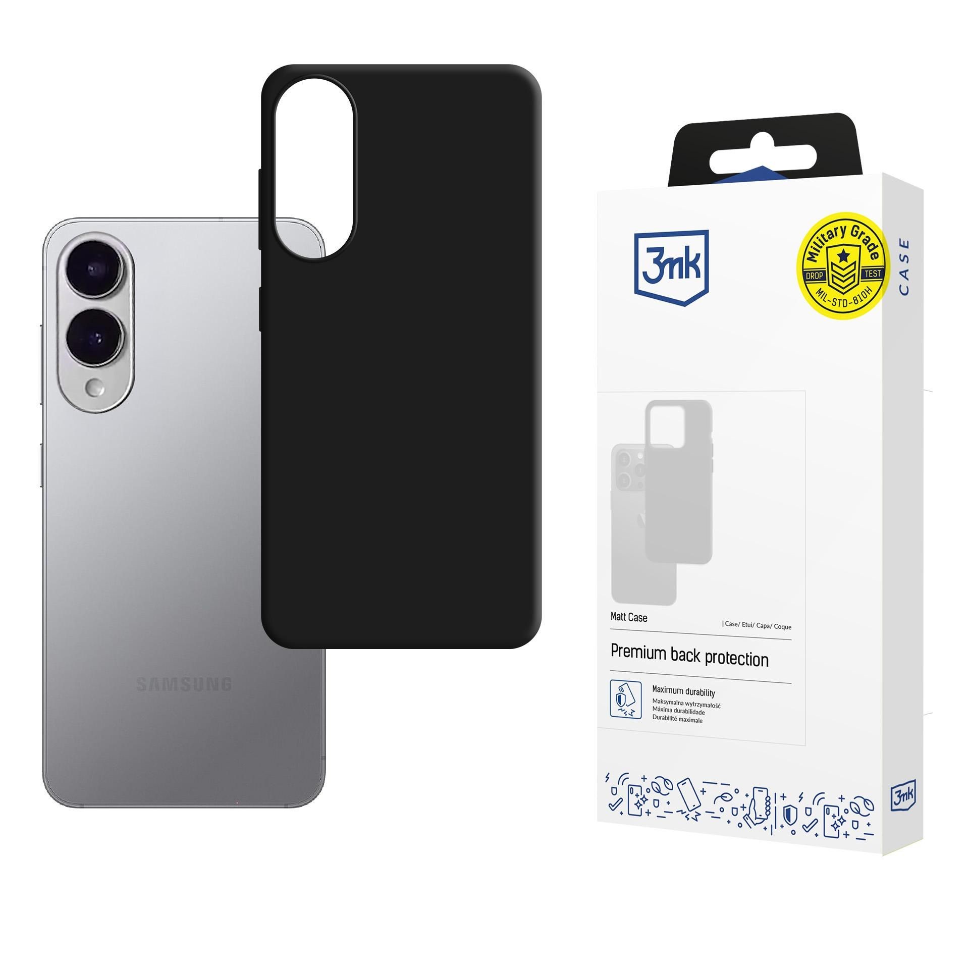 3mk Matt Suojakuori Samsung S937 S25 Edge - Musta