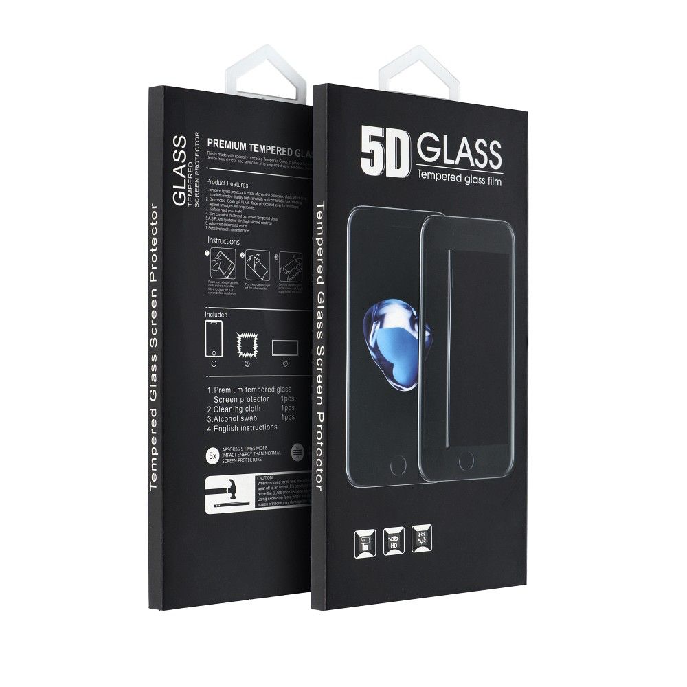 5D Full Glue Karkaistu lasi - Huawei P20 Pro:lle musta