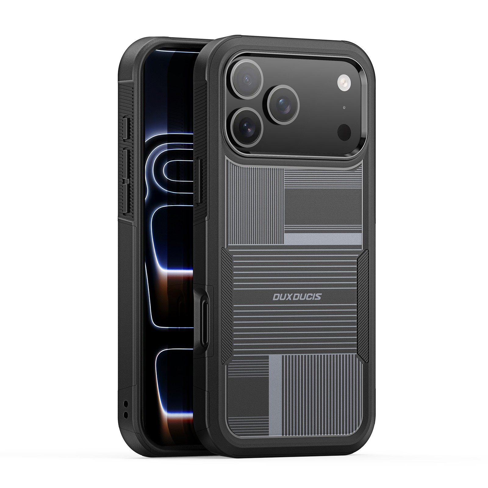 Dux Ducis Shld Suojakuori Apple iPhone 17 Pro musta - Umbra Pattern