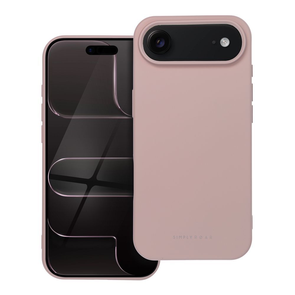 Roar Space Suojakuori iPhone 17 Air:lle puuterivaaleanpunainen