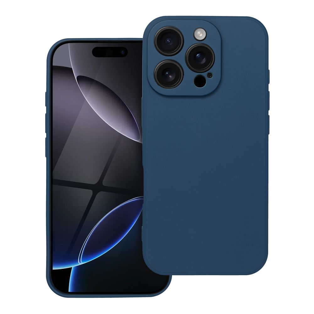 Pehmeä suojakuori iPhone 16 Pro tummansininen