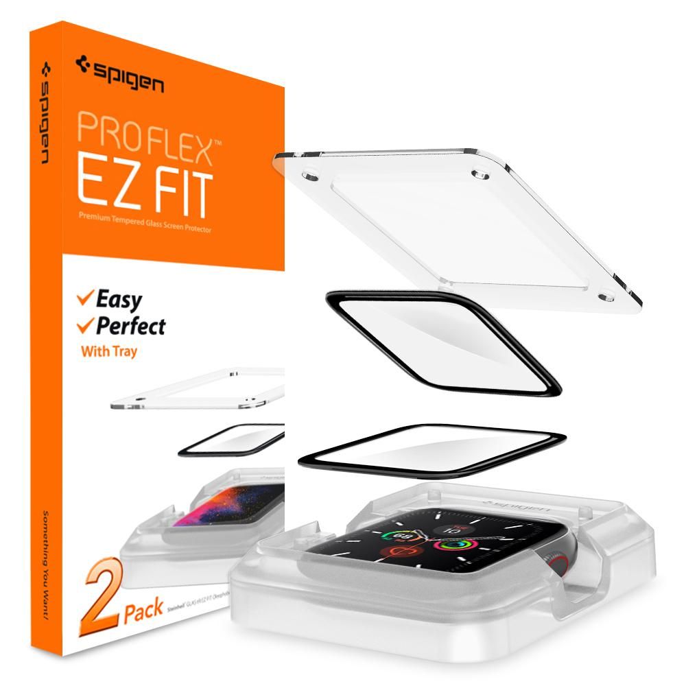 Spigen ProFlex EZ Fit -hybridilasi Apple Watch 4/5/6/SE -älykellolle (44mm)