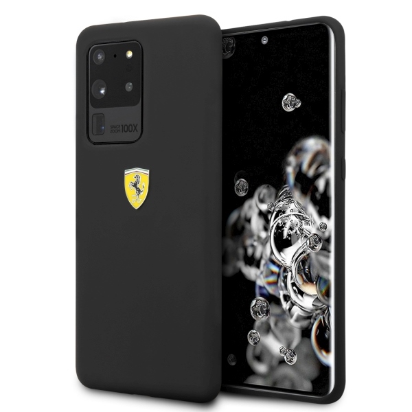 Ferrari Hardcase FESSIHCS69BK S20 Ultra G988 musta/musta Silikoni
