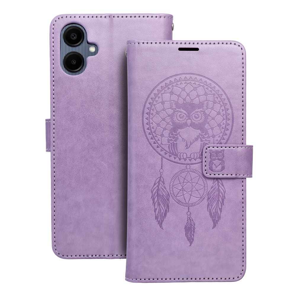MEZZO Book Suojakuori Samsung A06:lle dreamcatcher violetti