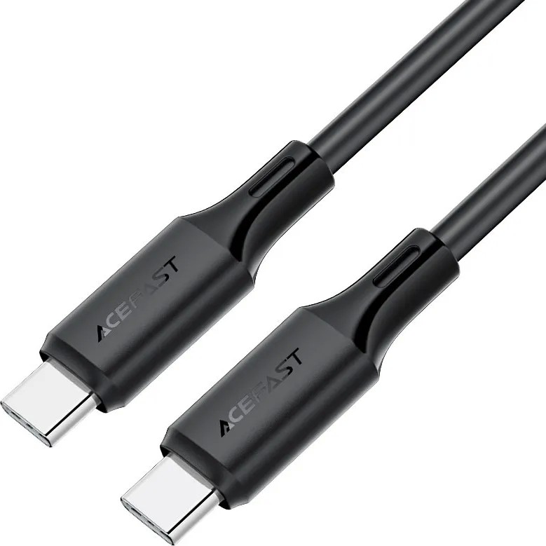 Acefast C17-03 USB-kaapeli USB-C - USB-C 1,2 m musta