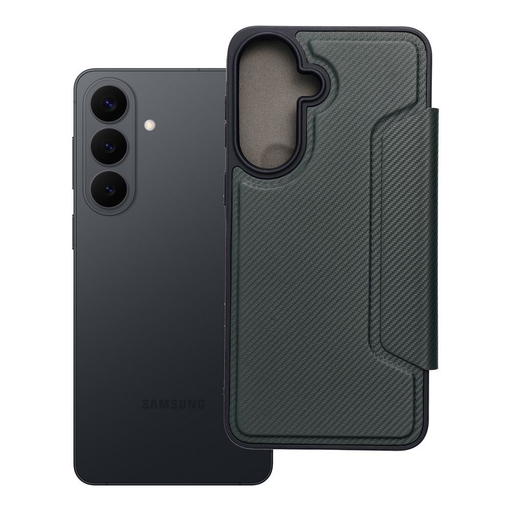 Razor Book -suojakuori Samsung Galaxy A57 5G tummanvihreä