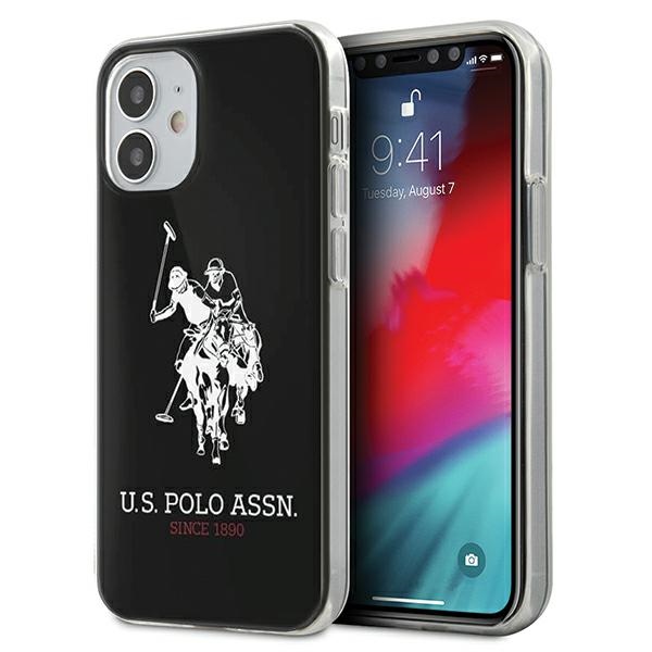 US Polo USHCP12STPUHRBK iPhone 12 mini 5,4" musta Shiny Big Logo