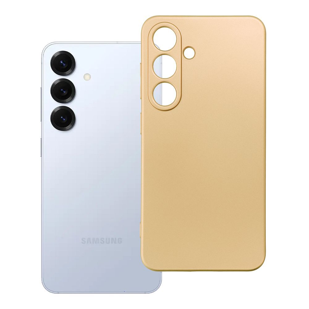 Suojakuori Samsung S25:lle Metallic kultainen