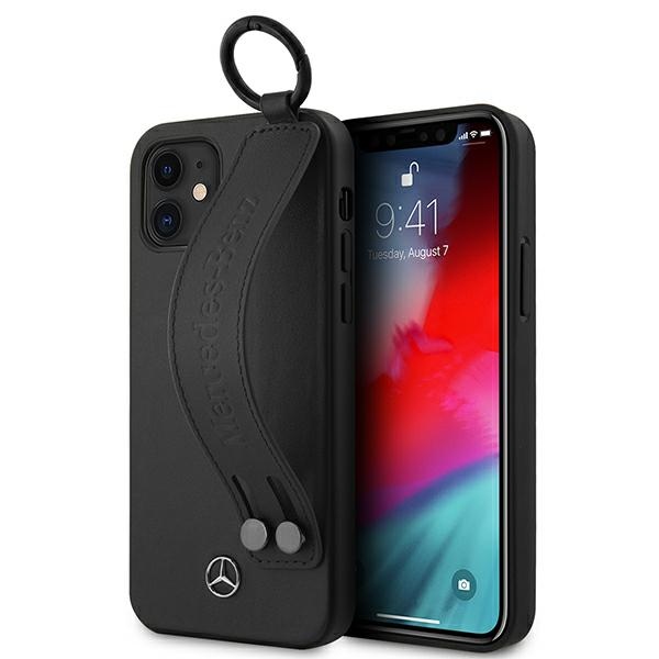 Mercedes Strap Line -kotelo iPhone 12 mini - musta