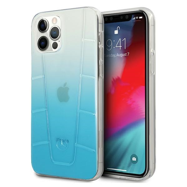 Mercedes Transparent Line -kotelo iPhone 12:lle / iPhone 12 Pro:lle - sininen