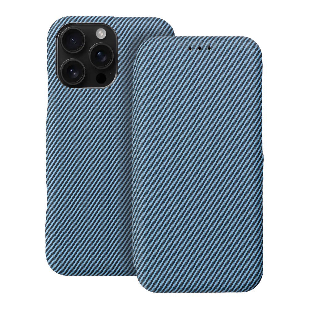 Flip-suojakuori iPhone 16 PRO MAX:lle Folio Side Magnet sininen